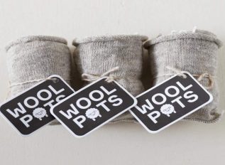 Swap plastic pots for wool