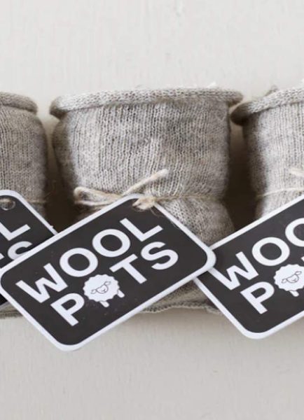 Swap plastic pots for wool