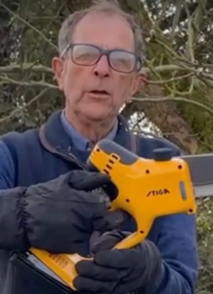 Stiga mini chainsaw PR 100e
