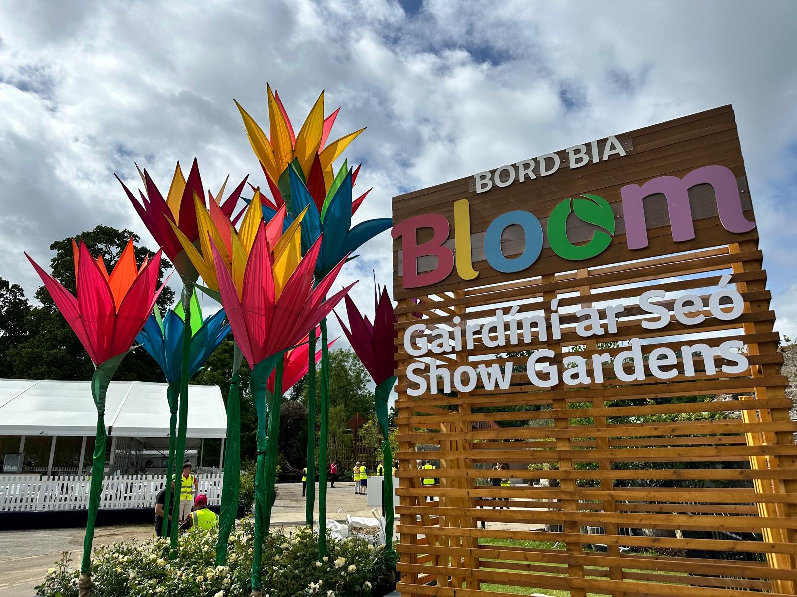 The entrance to Ireland's Bord Bia Bloom gardening festival in Dublin.