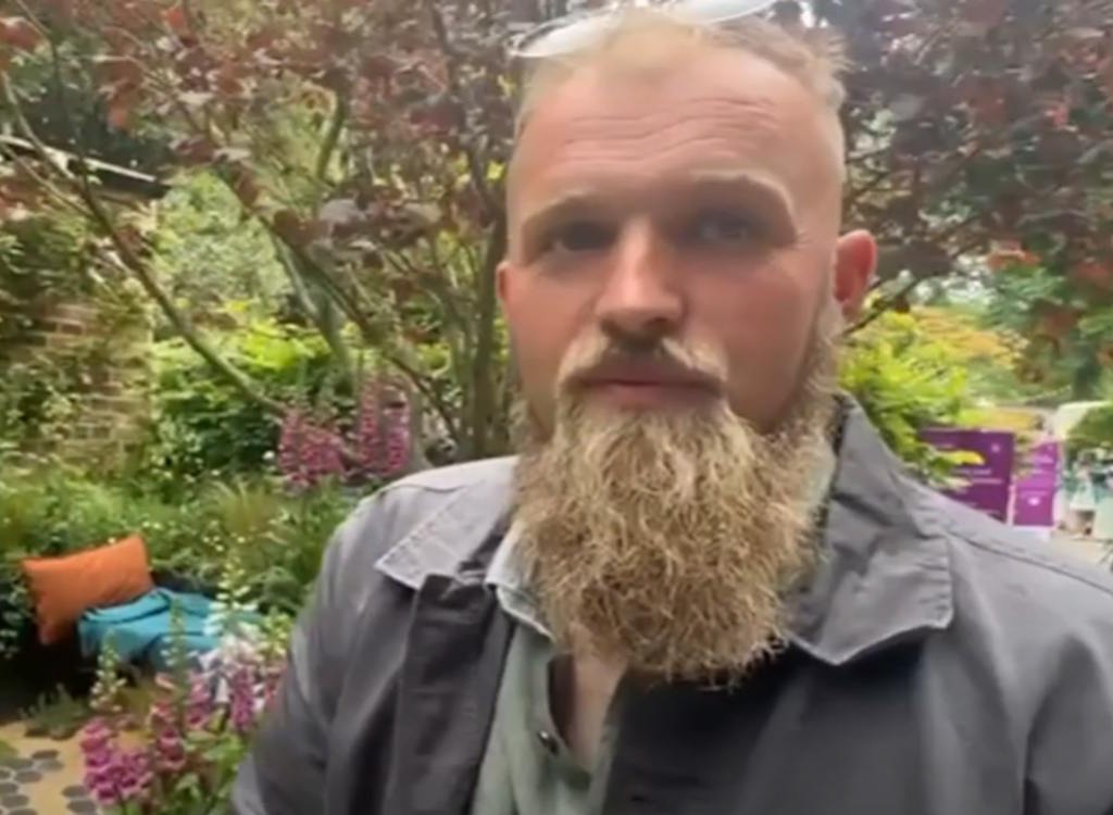 Josh Fenton, a garden designer from Kent.
