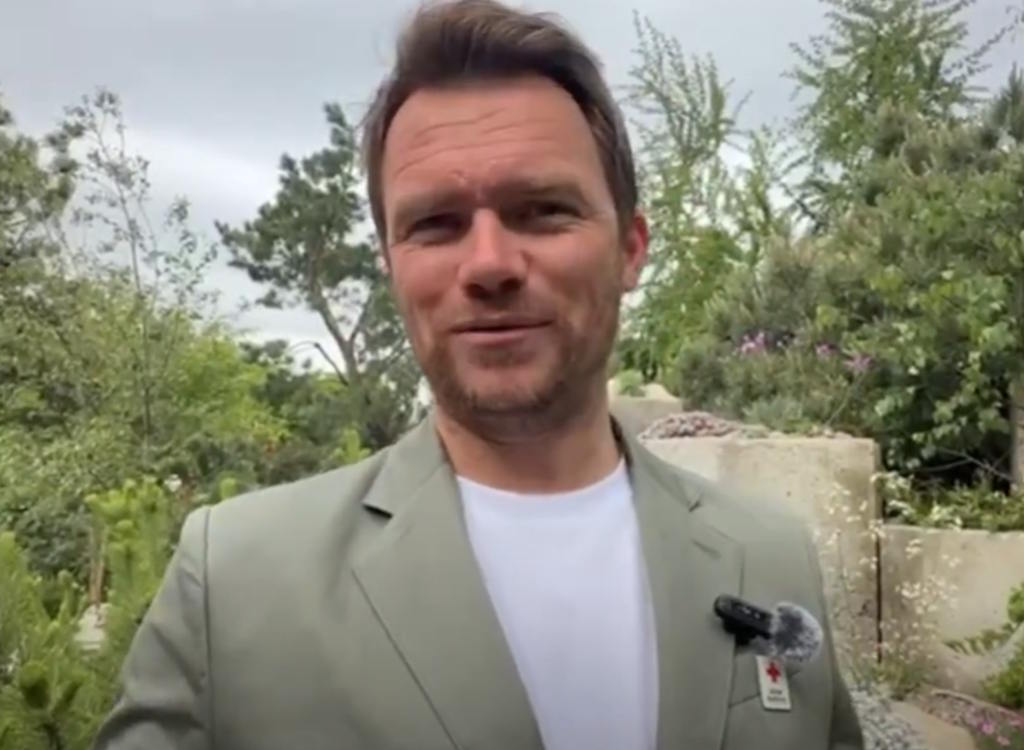 Tom Bannister a garden designer at the Chelsea Flower Show 2025.