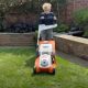 Youngster gets going with mowing