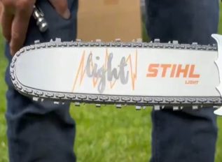 Stihl battery-operated MS 500i toy chainsaw