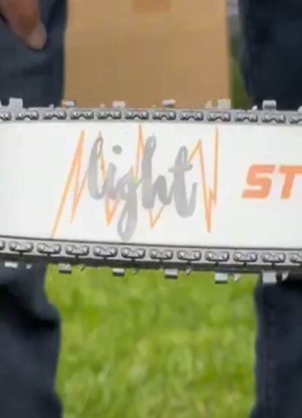 Stihl battery-operated MS 500i toy chainsaw