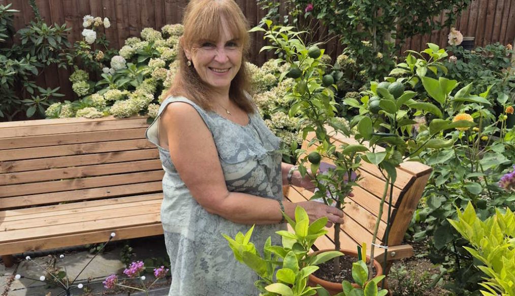 My passion is citrus fruit trees – ‘OMG they smell so gorgeous’ says Sandra