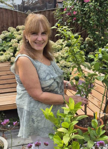 My passion is citrus fruit trees – ‘OMG they smell so gorgeous’ says Sandra